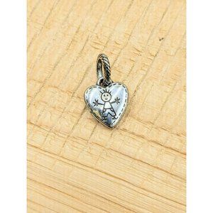 Brighton Bracelet Charm Boy Son Grandson Stick Figure Heart Dangle